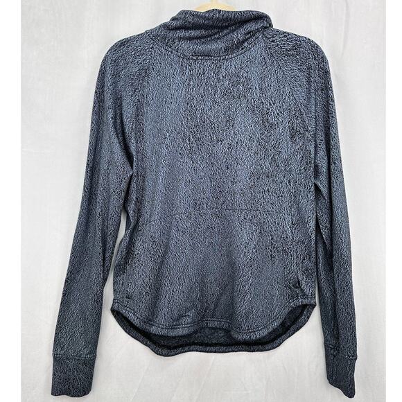 Lululemon Pick Up The Pace Long Sleeve Hoodie Blue Denim Luon Jacquard Size 10 - Picture 2 of 11